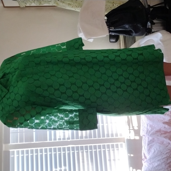 Adrianna Papell, 3/4 sleeves , green dress,M. - Picture 7 of 14